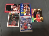 5 Card Lot of MICHAEL JORDAN Chicago Bulls Basketball Cards from HUGE JORDAN HOARD - WOW