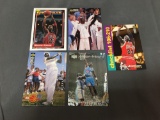 5 Card Lot of MICHAEL JORDAN Chicago Bulls Basketball Cards from HUGE JORDAN HOARD - WOW