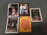 5 Card Lot of MICHAEL JORDAN Chicago Bulls Basketball Cards from HUGE JORDAN HOARD - WOW