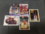 5 Card Lot of MICHAEL JORDAN Chicago Bulls Basketball Cards from HUGE JORDAN HOARD - WOW