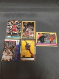 5 Card Lot of MICHAEL JORDAN Chicago Bulls Basketball Cards from HUGE JORDAN HOARD - WOW