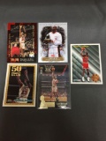 5 Card Lot of MICHAEL JORDAN Chicago Bulls Basketball Cards from HUGE JORDAN HOARD - WOW