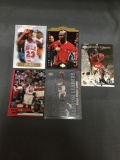 5 Card Lot of MICHAEL JORDAN Chicago Bulls Basketball Cards from HUGE JORDAN HOARD - WOW