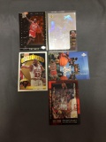 5 Card Lot of MICHAEL JORDAN Chicago Bulls Basketball Cards from HUGE JORDAN HOARD - WOW