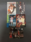 5 Card Lot of MICHAEL JORDAN Chicago Bulls Basketball Cards from HUGE JORDAN HOARD - WOW