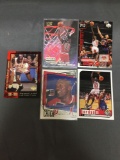 5 Card Lot of MICHAEL JORDAN Chicago Bulls Basketball Cards from HUGE JORDAN HOARD - WOW