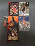 5 Card Lot of MICHAEL JORDAN Chicago Bulls Basketball Cards from HUGE JORDAN HOARD - WOW