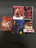 5 Card Lot of MICHAEL JORDAN Chicago Bulls Basketball Cards from HUGE JORDAN HOARD - WOW