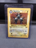 Vintage Pokemon MAGNETON Base Set Shadowless Holofoil Rare Card