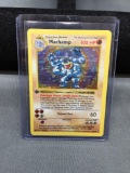 Vintage Pokemon MACHAMP Base Set Shadowless 1st Edition Holofoil Rare Card