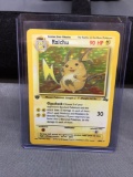 Vintage Pokemon Fossil 1st Edition RAICHU Holofoil Rare Card
