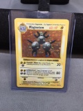 Vintage Pokemon MAGNETON Base Set Shadowless Holofoil Rare Card