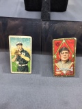 2 Card Lot of Vintage Tobacco Cards - T205 Willett & T206 D. Ryan from Estate