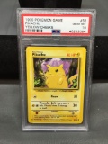 PSA Graded 1999 Pokemon Base Set Unlimited PIKACHU Trading Card - GEM MINT 10