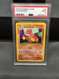 PSA Graded 1999 Pokemon Base Set Unlimited CHARMELEON Trading Card - MINT 9