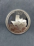 United States PROOF 90% Silver State Quarter from COIN STORE HOARD - Texas