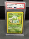 PSA Graded 1999 Pokemon Base Set Unlimited BULBASAUR Trading Card - NM-MT 8