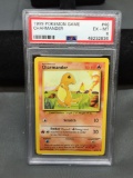 PSA Graded 1999 Pokemon Base Set Unlimited CHARMANDER Trading Card - EX-MT 6