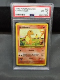 PSA Graded 1999 Pokemon Base Set Unlimited CHARMANDER Trading Card - NM-MT 8