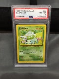 PSA Graded 1999 Pokemon Base Set Unlimited BULBASAUR Trading Card - NM-MT 8