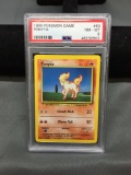 PSA Graded 1999 Pokemon Base Set Unlimited PONYTA Trading Card - NM-MT 8