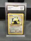 GMA Graded 1999 Pokemon Jungle SNORLAX Trading Card - NM-MT+ 8.5
