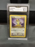 GMA Graded 1999 Pokemon Jungle MEOWTH Trading Card - NM-MT+ 8.5