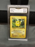 GMA Graded 1999 Pokemon Jungle PIKACHU Trading Card - NM-MT+ 8.5