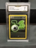 GMA Graded 2000 Pokemon Team Rocket 1st Edition POTION ENERGY Trading Card - NM 7