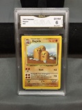 GMA Graded 1999 Pokemon Base Set Unlimited DUGTRIO Trading Card - EX-NM 6