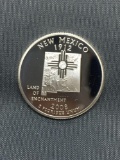 United States PROOF 90% Silver State Quarter from COIN STORE HOARD - New Mexico