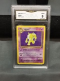 GMA Graded 1999 Pokemon Fossil HYPNO Trading Card - MINT 9