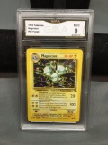 GMA Graded 1999 Pokemon Fossil MAGNETON Trading Card - MINT 9