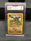 GMA Graded 1999 Pokemon Fossil AERODACTYL Trading Card - NM 7