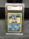 GMA Graded 2000 Pokemon Base 2 Set WARTORTLE Trading Card - NM 7