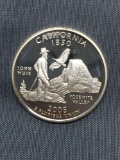 United States PROOF 90% Silver State Quarter from COIN STORE HOARD - California