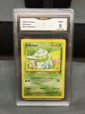 GMA Graded 2000 Pokemon Base 2 Set BULBASAUR Trading Card - MINT 9