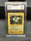 GMA Graded 1999 Pokemon Fossil MAGNETON Trading Card - NM+ 7.5