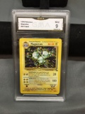 GMA Graded 1999 Pokemon Fossil MAGNETON Trading Card - MINT 9