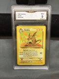 GMA Graded 1999 Pokemon Fossil RAICHU Trading Card - MINT 9