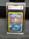 GMA Graded 1999 Pokemon Fossil LAPRAS Trading Card - MINT 9