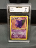 GMA Graded 1999 Pokemon Fossil GENGAR Trading Card - MINT 9