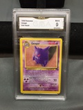 GMA Graded 1999 Pokemon Fossil GENGAR Trading Card - MINT 9