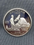 United States PROOF 90% Silver State Quarter from COIN STORE HOARD - California