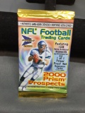 Factory Sealed 2000 Pacific Prism Football 5 Card Hobby Pack - Tom Brady Rookie?