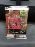 Factory Sealed 2003-04 Upper Deck Sweet Shot 4 Card Hobby Pack - Lebron James Auto Rookie?