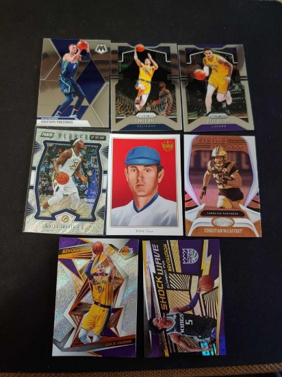 Sports card lot of 8