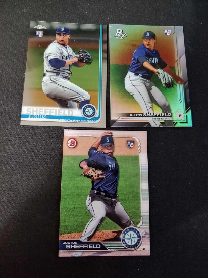 Justus Sheffield Rc lot of 3