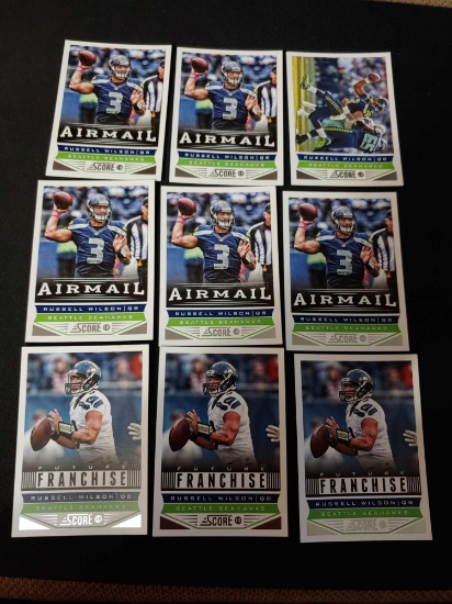 Russell Wilson lot of 9