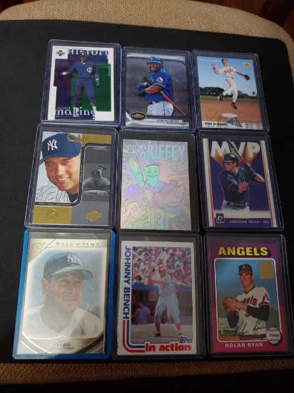 Sports card lot of 9